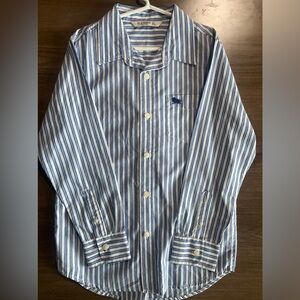 Old Navy boys striped long sleeve button down shirt size Large